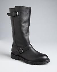 Max Mara meets moto equals luxurious, revved up style. These boots have the trend all buckled up. Max Mara meets moto equals luxurious, revved up style. These boots have the trend all buckled up.