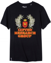 Get experimental and go graphic with this t-shirt from LRG. Get experimental and go graphic with this t-shirt from LRG.
