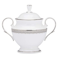 As beautiful and elegant as a couture gown, Lace Couture puts an ultra-feminine twist on banded patterns. Hopeless romantics are sure to fall in love with the Victorian-inspired lace band, complemented by a platinum rim on the inner and outer surfaces of the pristine china. As beautiful and elegant as a couture gown, Lace Couture puts an ultra-feminine twist on banded patterns. Hopeless romantics are sure to fall in love with the Victorian-inspired lace band, complemented by a platinum rim on the inner and outer surfaces of the pristine china.