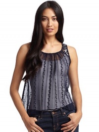 THE LOOKCrewneckPullover styleSleevelessSheer front with embroidered detailsOpen weave crochet shouldersOpen weave crochet upper back with cutout detailsTail hemTHE FITLoose fit silhouetteAbout 25 from shoulder to longest point of hemTHE MATERIALTank Top: SilkCrochet: CottonCARE & ORIGINDry cleanImported THE LOOKCrewneckPullover styleSleevelessSheer front with embroidered detailsOpen weave crochet shouldersOpen weave crochet upper back with cutout detailsTail hemTHE FITLoose fit silhouetteAbout 25 from shoulder to longest point of hemTHE MATERIALTank Top: SilkCrochet: CottonCARE & ORIGINDry cleanImported