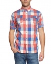 Scotch & Soda Men's Multi Color Plaid Short Sleeve Woven