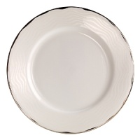 Missoni Home's Merry White range brings Missoni's fashionable flair to dinnerware in a subtle way. Gorgeous precious platinum edging in subtle patterns to complement any contemporary dinner table.
