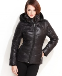 Calvin Klein presents a performance puffer that's perfect for outdoor winter sports, but works for city streets too! Calvin Klein presents a performance puffer that's perfect for outdoor winter sports, but works for city streets too!