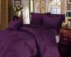 Chezmoi Collection 5 Pieces Solid Rich Purple Microsuede Comforter/bed-in-a-bag Set Twin Size Bedding