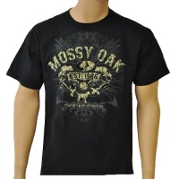 Mossy Oak Men's Black Short Sleeve Logo T-Shirt