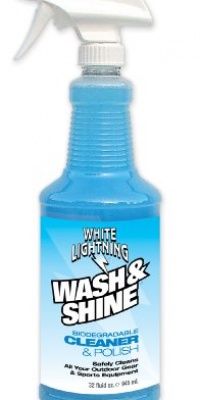 White Lightning Wash & Shine Biodegradable Bike Wash & Cleaner, 32-Ounce Spray Bottle White Lightning Wash & Shine Biodegradable Bike Wash & Cleaner, 32-Ounce Spray Bottle