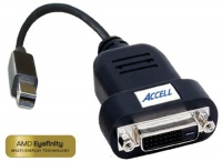 Accell B087B-006B UltraAV Mini DisplayPort to DVI-D Single-Link Active Adapter ATI Certified (Black) Accell B087B-006B UltraAV Mini DisplayPort to DVI-D Single-Link Active Adapter ATI Certified (Black)
