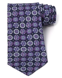 A resplendent tie from the always handsome designs of Emilio Pucci, crafted in silk with a classic width. A resplendent tie from the always handsome designs of Emilio Pucci, crafted in silk with a classic width.