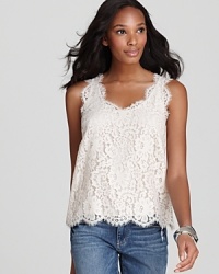 Dressed up or down, this Joie lace top brings romance to every look. Dressed up or down, this Joie lace top brings romance to every look.