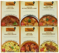 Kitchens of India  Curry Paste Variety Pack, 3.5 Ounce Boxes (Pack of 6)