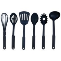 Maxam 6pc Nylon Kitchen Tool Set Whisk Ladle Solid/Slotted Spoon Spatula Pasta Fork Gift Box Maxam 6pc Nylon Kitchen Tool Set Whisk Ladle Solid/Slotted Spoon Spatula Pasta Fork Gift Box