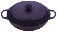 Le Creuset Signature Enameled Cast-Iron 3-1/2-Quart Round Braiser, Cassis Le Creuset Signature Enameled Cast-Iron 3-1/2-Quart Round Braiser, Cassis