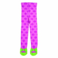 Elegant Baby My Favorite Tights with Green Shoes, Hot Pink with Polka Dots Elegant Baby My Favorite Tights with Green Shoes, Hot Pink with Polka Dots