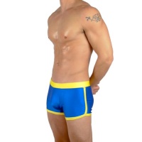 Mens New Contrast Boxer Swimsuit By Gary Majdell Sport