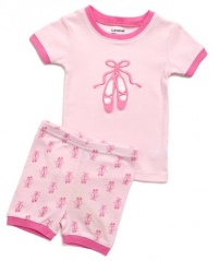 Leveret Shorts Ballerina Shoes 2 Piece Pajama 100% Cotton (Size 6M-5T) Leveret Shorts Ballerina Shoes 2 Piece Pajama 100% Cotton (Size 6M-5T)