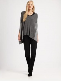 Made from fine Italian fabrication, this knit features a feminine, shoulder-grazing neckline and a flattering hi-lo hem.V-neckDolman sleevesRibbed trimDipped, hi-lo hemPull-on styleAbout 25 from shoulder to hemViscose/nylon/spandexDry cleanImported of Italian fabric Model shown is 5'10 (177cm) wearing US size Small. Made from fine Italian fabrication, this knit features a feminine, shoulder-grazing neckline and a flattering hi-lo hem.V-neckDolman sleevesRibbed trimDipped, hi-lo hemPull-on styleAbout 25 from shoulder to hemViscose/nylon/spandexDry cleanImported of Italian fabric Model shown is 5'10 (177cm) wearing US size Small.