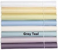 Diane von Furstenberg Sensational Solids King Fitted Sheet Grey Teal Diane von Furstenberg Sensational Solids King Fitted Sheet Grey Teal