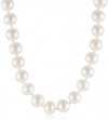 14k White Gold 8.5-9mm White Freshwater Cultured AA Quality Pearl Necklace, 20