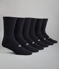 Men's Double Dry Performance Crew Socks 6-Pack Men's Double Dry Performance Crew Socks 6-Pack