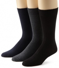 IZOD Men's 3-Pack Cotton Casual Flat Knit Socks IZOD Men's 3-Pack Cotton Casual Flat Knit Socks