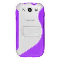 Amzer AMZ94167 Protective TPU Skin Case Cover with Kickstand for Samsung GALAXY S III GT-I9300/Samsung GALAXY S 3 I9300 - Retail Packaging - Purple Amzer AMZ94167 Protective TPU Skin Case Cover with Kickstand for Samsung GALAXY S III GT-I9300/Samsung GALAXY S 3 I9300 - Retail Packaging - Purple