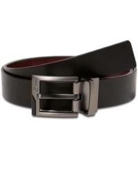 With its timeless look, high quality craftsmanship and reversible design, this Tumi T-Tech belt may be the only belt you'll ever need. With its timeless look, high quality craftsmanship and reversible design, this Tumi T-Tech belt may be the only belt you'll ever need.