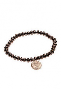 Michael Kors MKJ2091 Women's Rose Golden Faceted Pave Charm Bracelet Jewelry Michael Kors MKJ2091 Women's Rose Golden Faceted Pave Charm Bracelet Jewelry