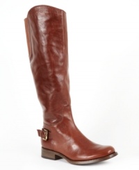 The Lurie riding boots by GUESS are smooth and refined. With buckle detail at the ankle and a full-length inside zipper, they'll be your new favorite pair of boots. The Lurie riding boots by GUESS are smooth and refined. With buckle detail at the ankle and a full-length inside zipper, they'll be your new favorite pair of boots.