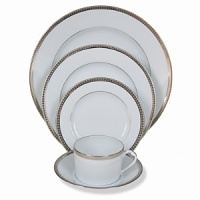 A symphony of elegance that harmonizes beautifully with virtually every decor or color scheme. Platinum rim.