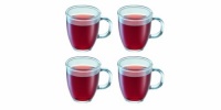 Bodum Copenhagen 10-Ounce Glass Mug Set, Set of 4 Bodum Copenhagen 10-Ounce Glass Mug Set, Set of 4