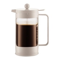 Bodum Bean French Press Coffeemaker with Locking Lever Lid, 8-Cup (34-Ounce), White Bodum Bean French Press Coffeemaker with Locking Lever Lid, 8-Cup (34-Ounce), White