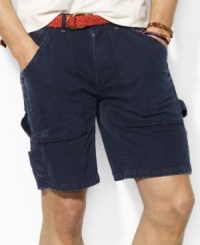 The rugged Painter short is crafted from durable cotton twill with hints of paint splatters for the look of a well-worn favorite. The rugged Painter short is crafted from durable cotton twill with hints of paint splatters for the look of a well-worn favorite.
