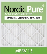 Nordic Pure 16x25x4M13-2 16x25x4 MERV 13 Pleated AC Furnace Air Filter, Box of 2, 4-Inch Nordic Pure 16x25x4M13-2 16x25x4 MERV 13 Pleated AC Furnace Air Filter, Box of 2, 4-Inch