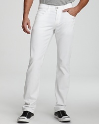 Featuring a classic 5-pocket silhouette and a straight leg, these Hudson pants in white round out your casual cool wardrobe. Featuring a classic 5-pocket silhouette and a straight leg, these Hudson pants in white round out your casual cool wardrobe.