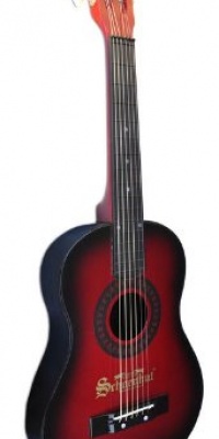 Schoenhut Acoustic Guitar, Red/Black Schoenhut Acoustic Guitar, Red/Black
