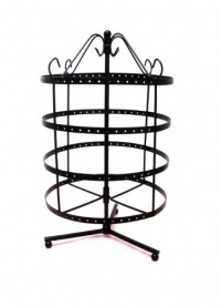 96 Pairs Black Color Rotating Earring Holder / Earring Tree / Earring Oraganizer / Earring Stand / Earring Display 96 Pairs Black Color Rotating Earring Holder / Earring Tree / Earring Oraganizer / Earring Stand / Earring Display