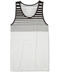 Enjoy the skyline. Take your look down to the sand this summer with this cool quarter striped tank from American Rag. Enjoy the skyline. Take your look down to the sand this summer with this cool quarter striped tank from American Rag.
