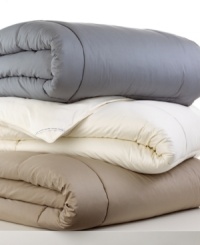 In true Calvin Klein style, this Essential Colored comforter lends a touch of simple sophistication to the bedroom with a plush 300-thread count cotton cover and your choice of three neutral hues. In true Calvin Klein style, this Essential Colored comforter lends a touch of simple sophistication to the bedroom with a plush 300-thread count cotton cover and your choice of three neutral hues.