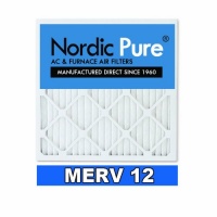 Nordic Pure 16x25x4 AC Furnace Air Filter MERV 12, Box of 1 Nordic Pure 16x25x4 AC Furnace Air Filter MERV 12, Box of 1