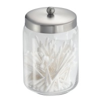 InterDesign Forma Apothecary Jar 2, Brushed Stainless Steel InterDesign Forma Apothecary Jar 2, Brushed Stainless Steel