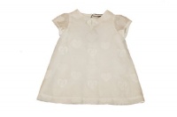Fendi Girls Dress with Heart Logo Pattern-12 months Fendi Girls Dress with Heart Logo Pattern-12 months