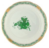 Herend Green Chinese Bouquet Tea Saucer 7061AV Herend Green Chinese Bouquet Tea Saucer 7061AV