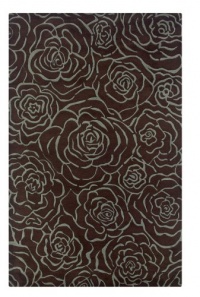 Rizzy Home FL0137 Floral 8-Feet by 8-Feet Round Area Rug, Brown Rizzy Home FL0137 Floral 8-Feet by 8-Feet Round Area Rug, Brown