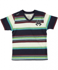 Akademiks Wrights V-Neck T-Shirt (Sizes 8 - 20) - navy, 14 - 16 Akademiks Wrights V-Neck T-Shirt (Sizes 8 - 20) - navy, 14 - 16