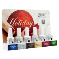 Gelish Soak Off HOLIDAY COLLECTION Set of 6 Colors Nail UV Gel Polish Christmas Gelish Soak Off HOLIDAY COLLECTION Set of 6 Colors Nail UV Gel Polish Christmas