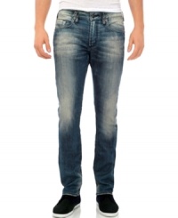 Lose a few inches with the rockstar-skinny styling of these jeans from Buffalo David Bitton. Lose a few inches with the rockstar-skinny styling of these jeans from Buffalo David Bitton.