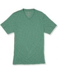 What a softie. Don't be afraid to show off your more gentle side in this super-soft slub t-shirt from American Rag.