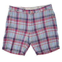 Polo Ralph Lauren Men's Slim Fit Beach Plaid Madras Short, Blue/Red, 35 Polo Ralph Lauren Men's Slim Fit Beach Plaid Madras Short, Blue/Red, 35