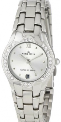 Anne Klein Women's 10-6927SVSV Swarovski Crystal Accented Silver-Tone Watch Anne Klein Women's 10-6927SVSV Swarovski Crystal Accented Silver-Tone Watch