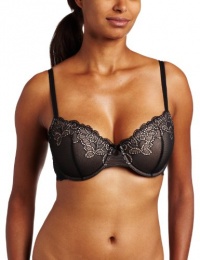 b.tempt'd by Wacoal Women's Passion Flower Demi Contour,Night,32DD b.tempt'd by Wacoal Women's Passion Flower Demi Contour,Night,32DD